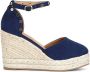 Café Noir Wedges in blauw voor Dames - Thumbnail 1