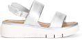 Café Noir Sandalen met sleehak C1XO5557 - Zilver
