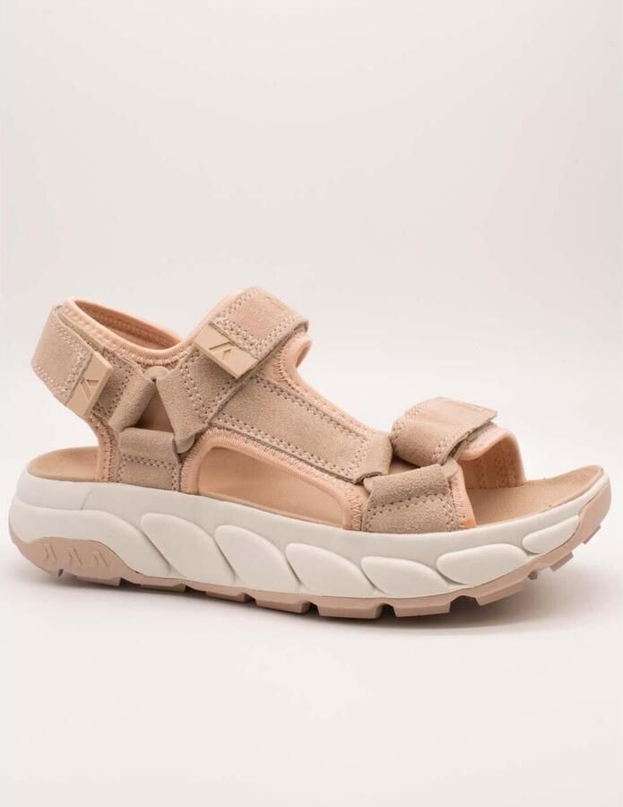 CallagHan Sandalen met sleehak 66000 Pesca Pink