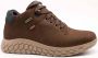 Callaghan Leren Heren Sneakers met Vetersluiting Bruin Heren - Thumbnail 2