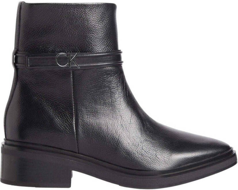 Calvin Klein Zwarte Enkellaarsjes