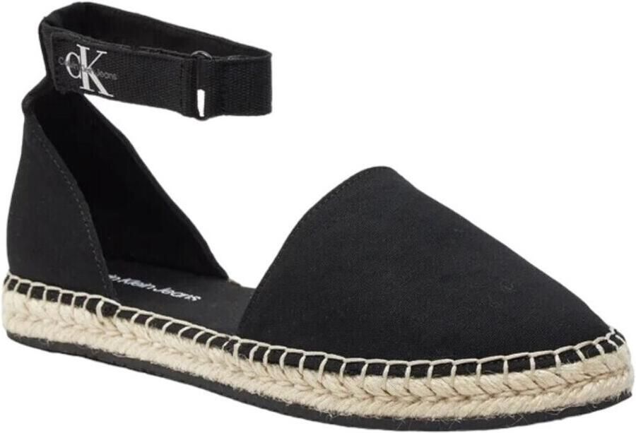 Calvin Klein Espadrilles EMMA 5C *I Strandschoen zomerschoenen sandaal met klittenband en jute hak