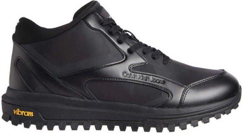 Calvin Klein Jeans Zwarte Multilay Enkellaarsjes