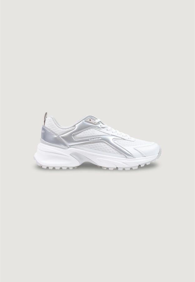 Calvin Klein Sneakers laag 'Hike Runner Metallic' zilver wit