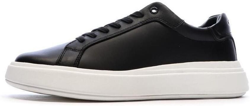 Calvin Klein Leather Lined Rubber Sole Sneakers with Lace Fastening Black - Foto 5