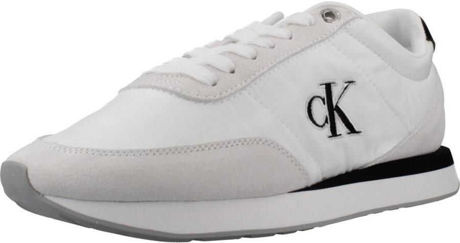 Calvin Klein Jeans Lage Sneakers Sport Zapatillas Mujer Modèle Retro Runner Lace Up Ny - Foto 3