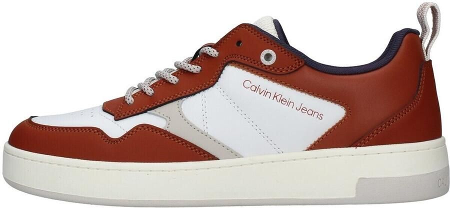 Calvin Klein Jeans Stijlvolle Leren Sneakers met Veters Multicolor Heren - Foto 2