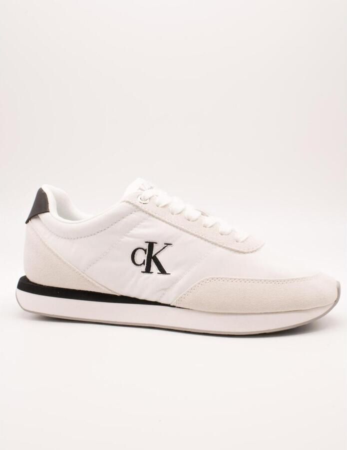 Calvin Klein Jeans Lage Sneakers Sport Zapatillas Mujer Modèle Retro Runner Lace Up Ny - Foto 2