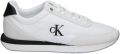Calvin Klein Sneakers laag 'Essential Retro Mixed Texture' zwart wit - Wit