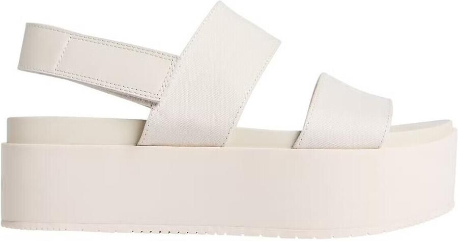 Calvin Klein Jeans Beige Platte Sandalen voor Vrouwen - Foto 2