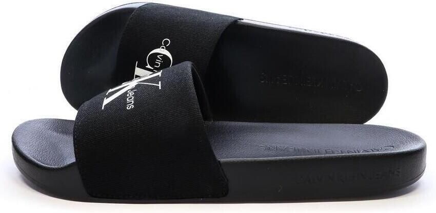 Calvin Klein Badslippers SLIDE MONOGRAM zomerschoen slippers badschoens strandschoen met logo-opschrift - Foto 2