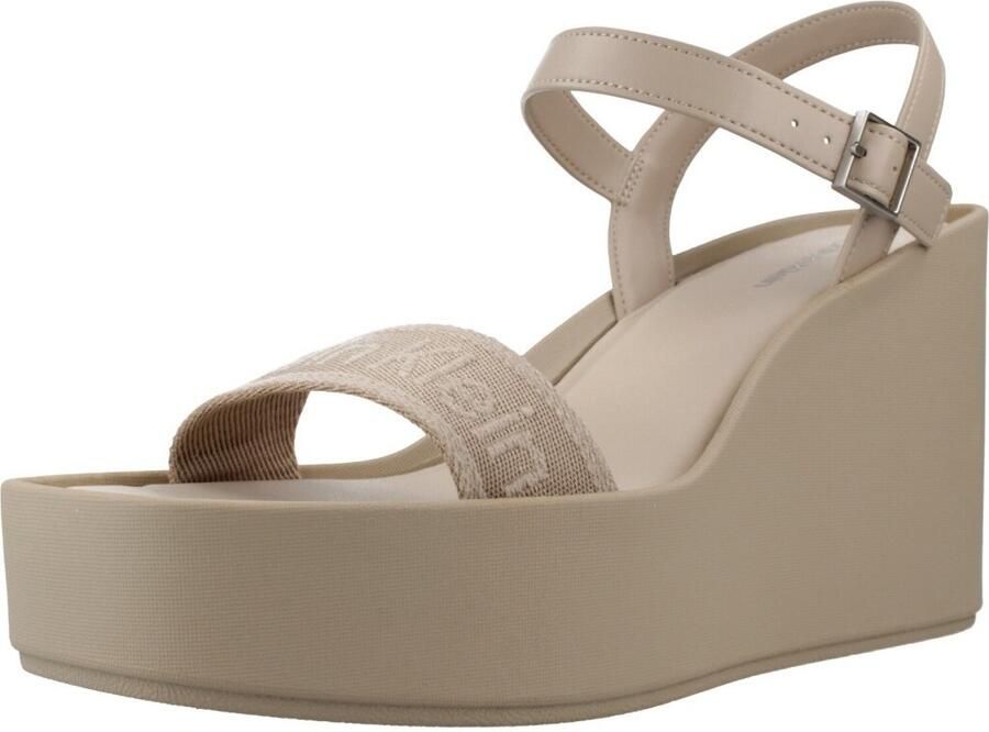 Calvin Klein Jeans Sandalen met sleehak Wedge 70 Sndl Webbing Lt - Foto 2