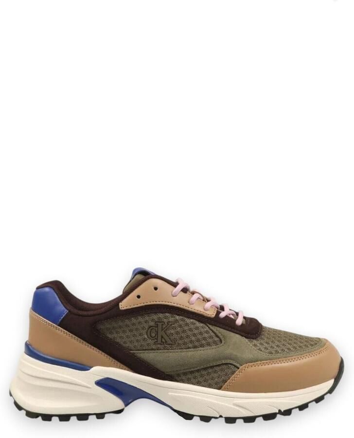 Calvin Klein Jeans Leren sneakers met labeldetails model 'HIKE RUNNER' - Foto 4