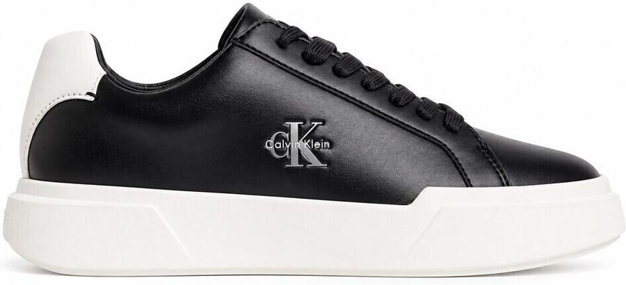 Calvin Klein Sneakers laag 'Chunky Cupsole' kaki zwart wit