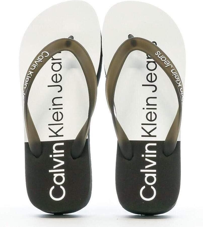 Calvin Klein Jeans Teenslippers met labelprint
