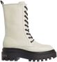 Calvin Klein Beige Leren Flatform Mid Lace-Up Laarzen Beige Dames - Thumbnail 14