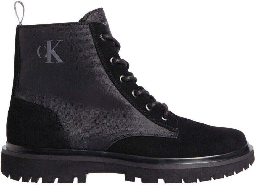Calvin Klein Jeans Zwarte Veterschoenen voor Wandelen