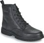 Calvin Klein Jeans Heren zwarte leren laarzen met hoge schacht Black Heren - Thumbnail 2