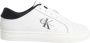 Calvin Klein Witte polyester sneakers met veters contrastdetails print logo White Dames - Thumbnail 3