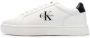 Calvin Klein Jeans Minimalistische leren sneakers met cupzool - Thumbnail 8