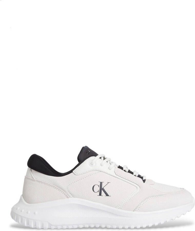 CALVIN KLEIN JEANS Eva Runner Low leren sneakers wit - Foto 2