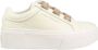 Calvin Klein Beige Leren Sneakers Trendy Model Beige Dames - Thumbnail 2