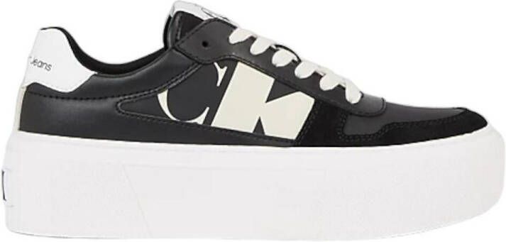 Calvin Klein Zwarte Polyester Sneaker met Contrastdetails - Foto 3