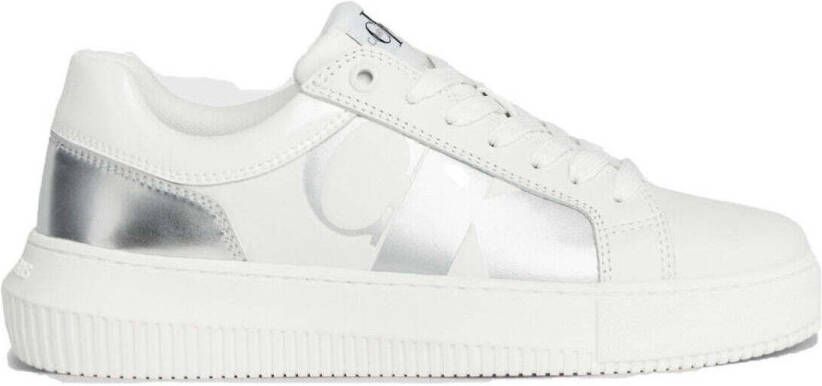 Calvin Klein Jeans Witte Chunky Lage Top Sneakers - Foto 2