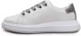 Calvin Klein Witte Leren Sneakers Comfortabele Schuim Binnenzool White Dames - Thumbnail 3