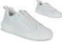 Calvin Klein Jeans Witte LowTop Leren Sneakers Eenvoudig Patroon - Thumbnail 2