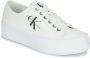 Calvin Klein Vulcanized Flatform Laceup Lage sneakers Dames Wit - Thumbnail 3