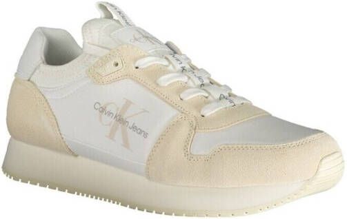 Calvin Klein Witte polyester sneakers met contrastdetails White Heren - Foto 3