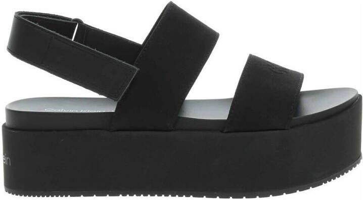 Calvin Klein Jeans Stijlvolle katoenen sandalen met gespsluiting
