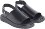 Calvin Klein Jeans Zwarte platte sandalen voor vrouwen - Thumbnail 2