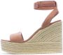 Calvin Klein Sleehaksandaaltjes WEDGE SANDAL SU MG BTW zomerschoen sandaal keilhak met klittenbandjes - Thumbnail 2