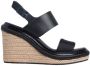 Calvin Klein Jeans Zwarte Casual Damessandalen met Hennepzool - Thumbnail 2