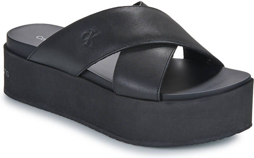 Calvin Klein Jeans Slippers FLATFORM CROSS MG UC