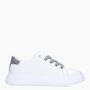 Calvin Klein Witte Leren Sneakers Comfortabele Schuim Binnenzool White Dames - Thumbnail 17
