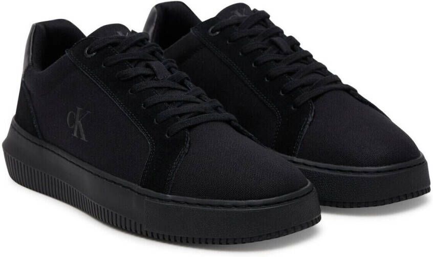 Calvin Klein Sneakers CHUNKY CUPSOLE MG CANVAS halfschoen veterschoen vrijetijdssneaker met zij ck-logo