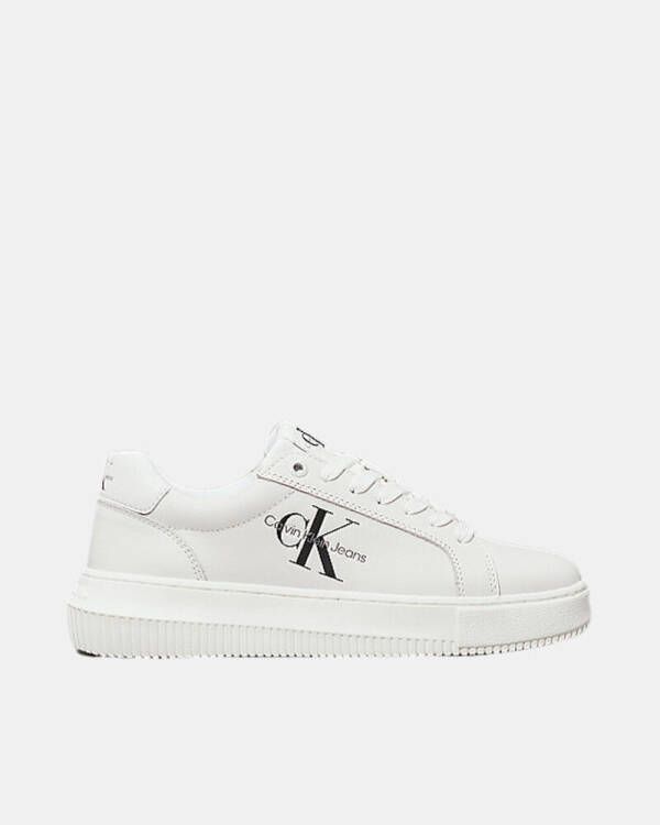 Calvin Klein Plateausneakers CHUNKY CUPSOLE MONO LTH WN vrijetijdsschoen lage schoen veterschoen met ck-opdruk aan de zijkant - Foto 19