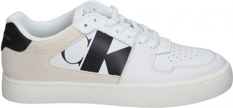 Calvin Klein Witte polyester sneakers met veters contrastdetails print logo - Foto 2