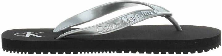 Calvin Klein Jeans Teenslippers met labelopschrift