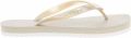 Calvin Klein Teenslippers THONG+ TPU METALLIC Zomerschoen badschoen slippers strandschoen met teenstuk - Beige