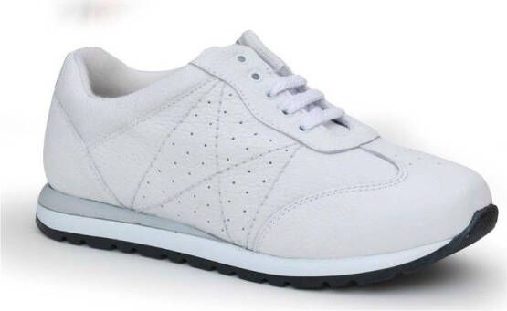 Calzamedi Lage Sneakers SCHOENEN SPORT WITTE COMFORTABELE EN BREDE VROUWEN