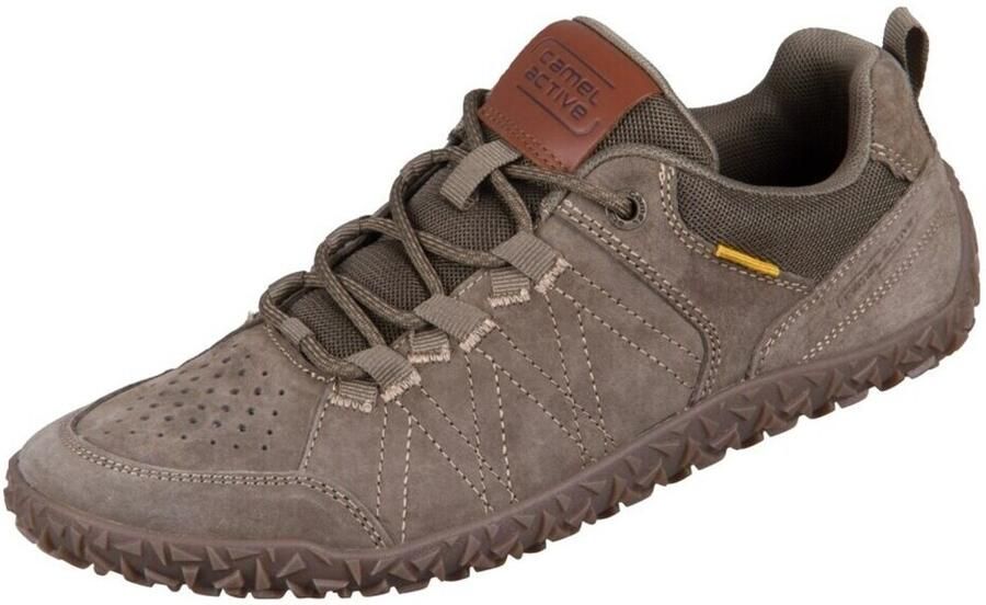 Camel Active Sneakers van nubuckleer en textiel Maat menswear-40 Khaki - Foto 3