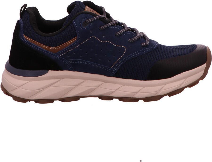Camel Active Sneakers van nubuckleer en textiel Maat menswear-41 Blauw