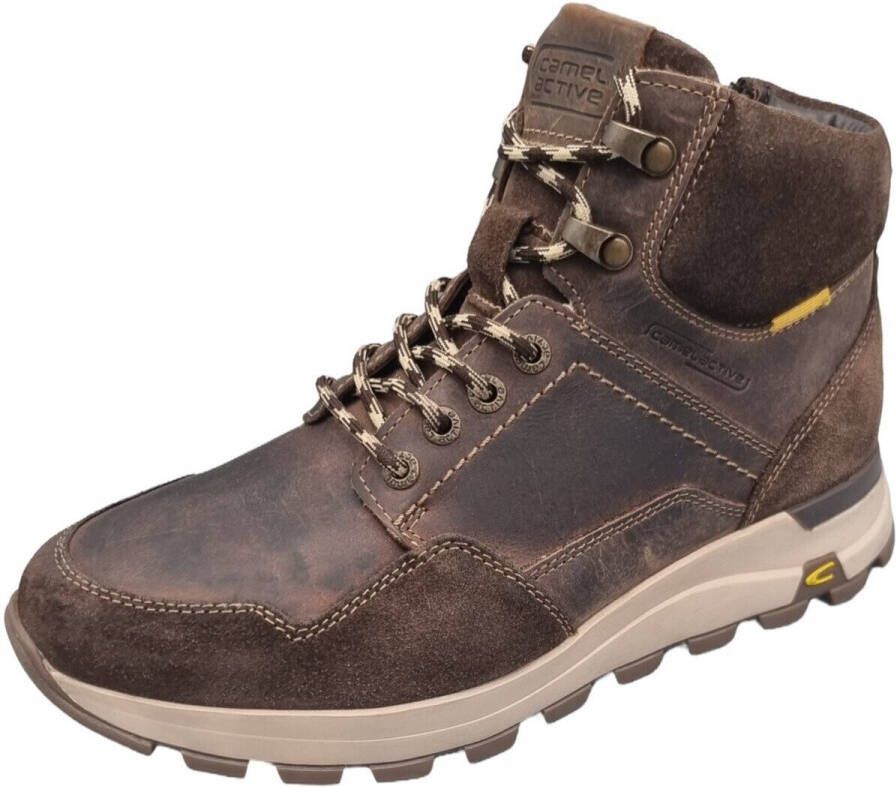 Camel active Veterschoenen high top sneaker winterlaarzen met verwisselbare binnenzool