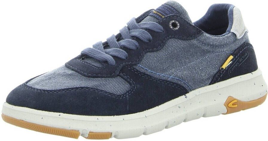 Camel active Sneakers in gewassen canvas look casual schoen lage schoen veterschoen