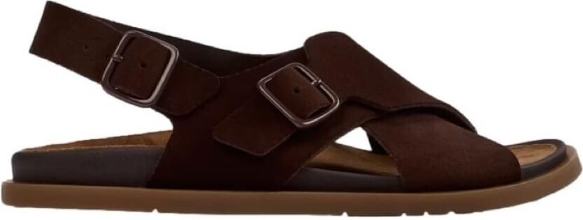 Camper Platte sandalen Lluc Sandals Brown