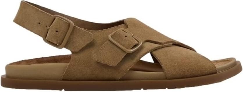 Camper Platte sandalen Lluc Sandals Brown